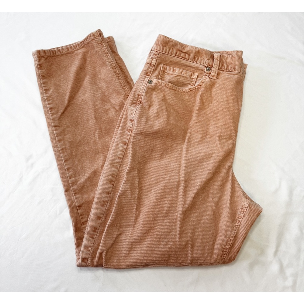 American Eagle - Mom Jean Straight Leg Stretch Corduroy Cords Pants - 12